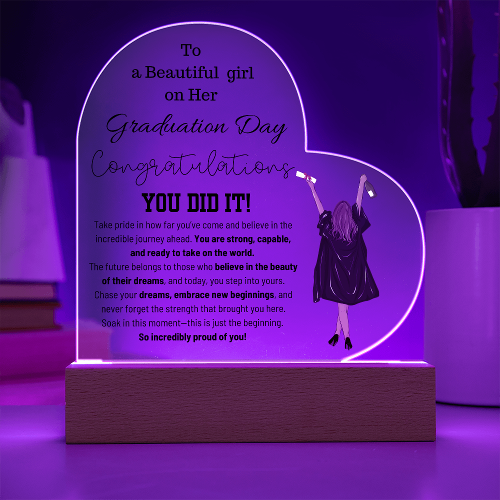 Graduation Gifts for Girls | Graduation Keepsake Plaque | Graduation Gift for Best Friend