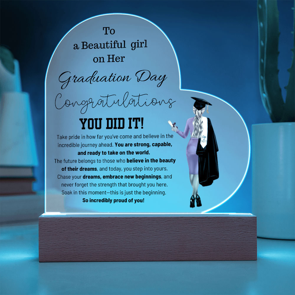 Graduation Gifts for Girls | Graduation Keepsake Plaque | Graduation Gift for Best Friend