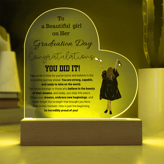 Graduation Gifts for Girls | Graduation Keepsake Plaque | Graduation Gift for Best Friend